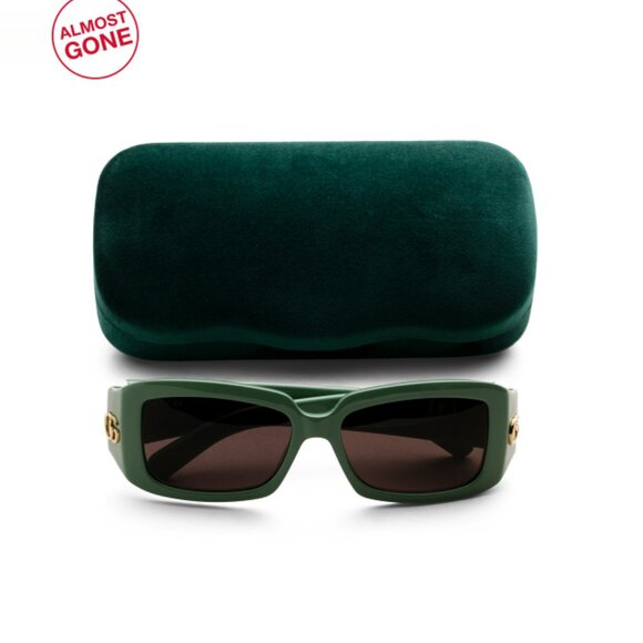 GUCCI Green 54mm Square Sunglasses - Picture 1 of 2